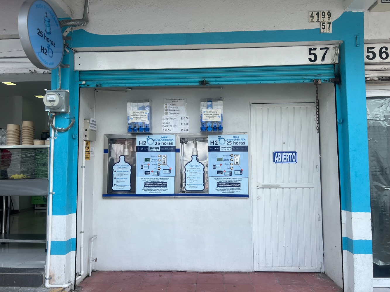 Renta negocio de agua purificada automatizada en funcionamiento